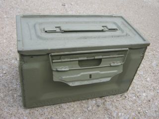 Vintage 50m2 Military Ammunition Metal Box