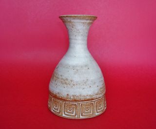 Vintage Los Artesanos Puerto Rico Art Pottery Bottle Vase - Beautifully Glazed