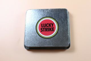 Lucky Strike Empty Cigarette Tin Case