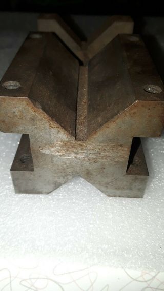 Vintage Machinist Tool V Block 4 × 2
