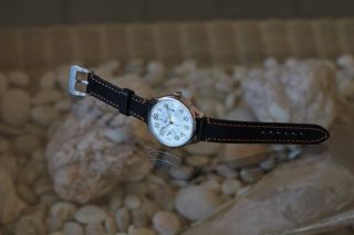 Vintage Military Style Chronograph Pocket Watch Movement Minerva
