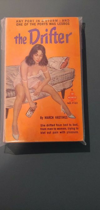 The Drifter By March Hastings,  1962 Midwood Pb,  Vg,  Paul Rader Cover