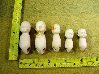 5 X Excavated Vintage Victorian Bisque Rose Doll Body Age 1890 Hertwig A 13524