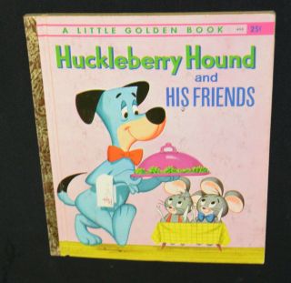 Vintage Little Golden Book 406 Huckleberry Hound And His Friends 1st A Edition