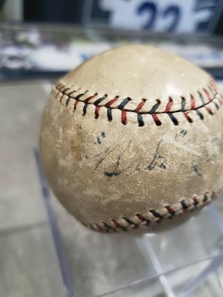 Babe Ruth Single Signed Autographed Baseball Ball Vintage 1925 York Yankees 2