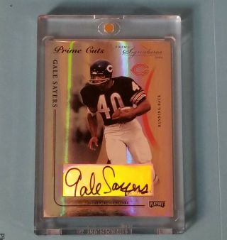 2004 Playoff Prime Signatures Gale Sayers 1/1 Cut Auto Bears Hof