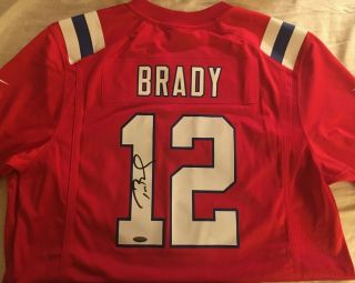 Tom Brady Signed Autographed Jersey Large Tristar Authentic Patriots Auto