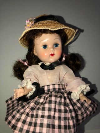 Vintage Vogue Ginny Doll In Her Skinny Tagged 1953 Beryl Tiny Miss Dress