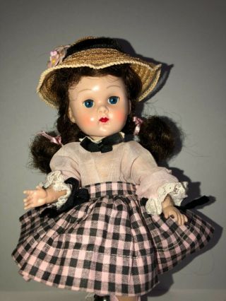 Vintage Vogue Ginny Doll in her Skinny Tagged 1953 Beryl Tiny Miss Dress 2