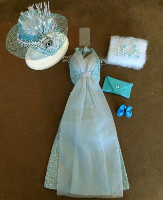 Vintage Barbie Best Buy 9626 Turquoise Glitter Gown