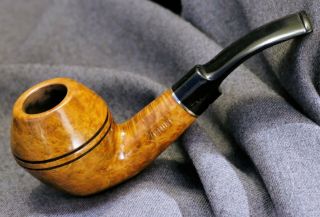 Lovely Lightly Smoked Venini 1/4 Bent Rhodesian 9mm Italy Made Pipe