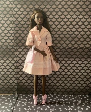 Barbie Outfit For Standard Fashionistas Dolls Vintage 1950s Pink Dress Shoes