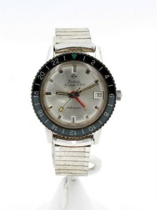 Zodiac Aerospace Gmt Vintage 36mm Gents Automatic Wrist Watch,  Running - 7252 - 3