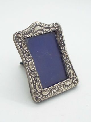 Small Antique Hallmarked Sterling Birmingham Silver Photo Picture Frame 1904