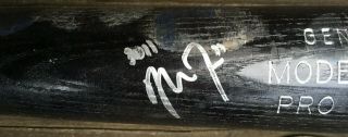 Mike Trout Game Bat Signed Autographed Auto Beckett Bas La Angels Rare