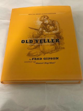 Vtg Old Yeller Special Read - Aloud Edition Hard Cover Book