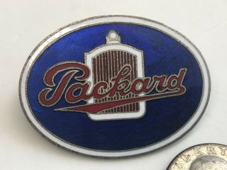 Vintage Large Packard Auto Logo Hat Or Lapel Pin Enamel 1 3/4 " Classic Car