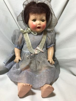 1930’s Vintage American Character Petite Composition And Cloth Doll 17 Inch