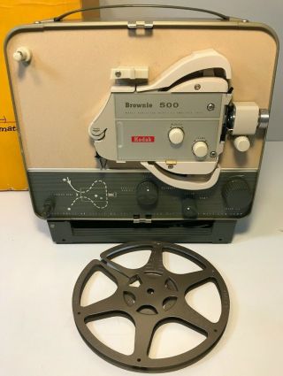 Vintage Eastman Kodak Brownie 500 No.  225 Movie Projector Model A5 f/1.  6 Lens 3