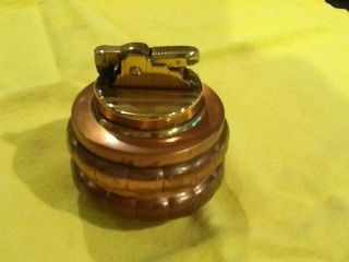 Vintage Copper And Brass Table Top Lighter By Evans