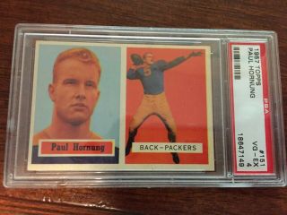1957 Topps Football Paul Hornung 151 Psa 4