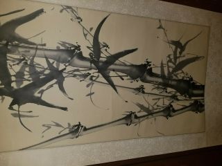 Vintage Bamboo Chinese Watercolor Painting By Famous Chinese Artist