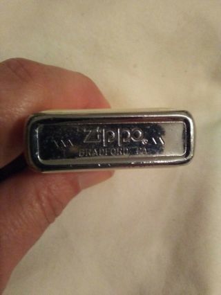 1990 Zippo Lighter with a Scrimshaw Ship and Lighthouse Scene 3