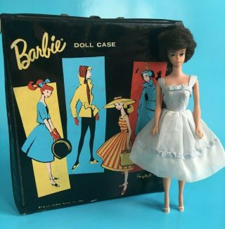 Vintage Bubble Cut Barbie Doll Clothes Accessories Doll Case 1960s
