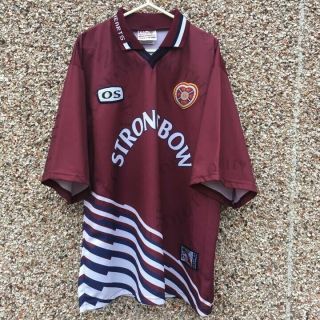 1998 1999 Heart Of Midlothian Home Football Shirt Classic Vintage Adult - L