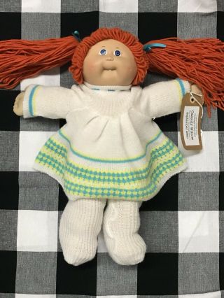 Cabbage Patch Kids Dolls Vintage 1980s Red Hair Tooth Blue Eyes