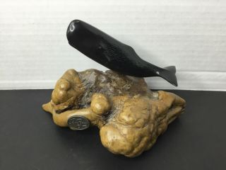 Vintage John Perry Whale Sculpture