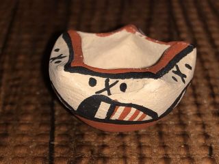 Vintage Jemez Pueblo Pottery Bowl Pot Signed Rc Native American