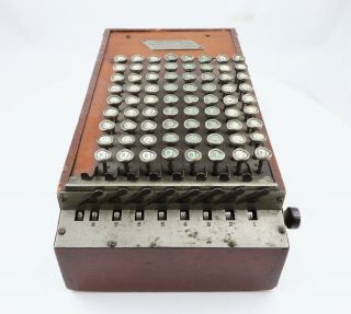 Wood Cased Comptometer,  S/N 4698 2