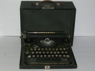 Antique Vintage 1920s Era Underwood Standard Portable Typewriter W Case