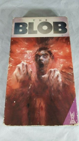 The Blob Vhs 1st Edition 1988 Release Rca Columbia Classic Horror Movie Vintage