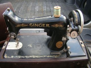 Antique 1927 Portable Singer 99 - 13 Sewing Machine AB796066 2