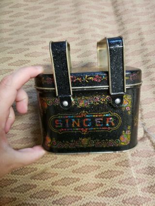 Vintage Singer Sewing Machine Co Tin Box Bristol Ware
