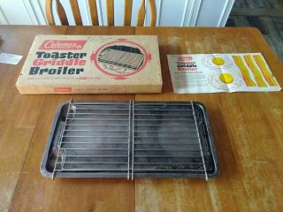 Vintage Coleman Toaster Griddle Broiler 5130 - 413 For Use With 413 426 Stoves