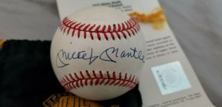 Mickey Mantle Autographed Baseball Upper Deck
