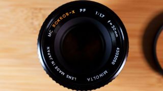 Vintage Minolta Mc Rokkor - X Pf 1:1.  7 F=50mm Lens With Vivitar 55mm Filter