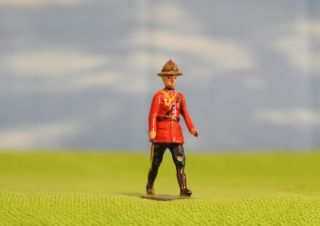 Vintage Britains Lead Toy Soldier - Royal Canadian Police - B2g1f - 841
