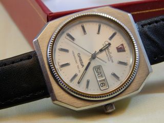 Vintage 1970s Omega Megasonic 720 Hz Constellation Chronometer Mens Watch,  Box