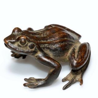Unique - Greek Copper Medieval Frog Ornament Statue Circa 1600 Ad