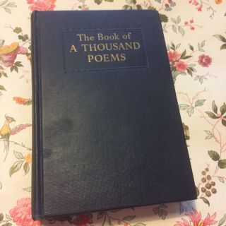 The Book Of A Thousand Poems - 1959 Evans Brothers Hardback - Very Good