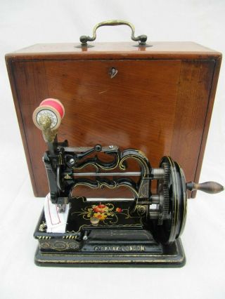 Old Vintage Antique " Charles Raymond " Sewing Machine.