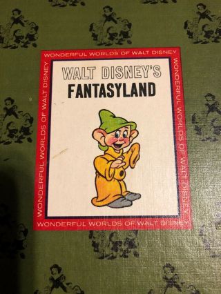 The Wonderful Worlds Of Walt Disney Fantasyland Hardcover Book 1965 Vintage 2
