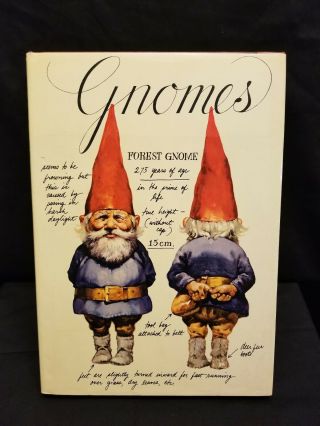 Vintage 1976 Rien Poortvliet Gnomes Book Hardcover Harry N Abrams Art Book