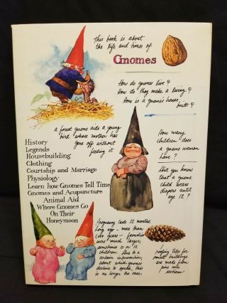 Vintage 1976 Rien Poortvliet Gnomes Book Hardcover Harry N Abrams Art Book 2