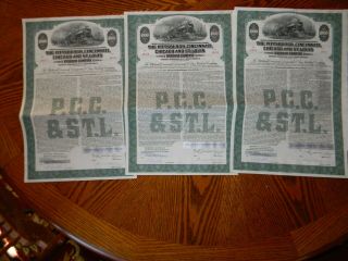 Vintage Railroad Stock Bond Certificate 2