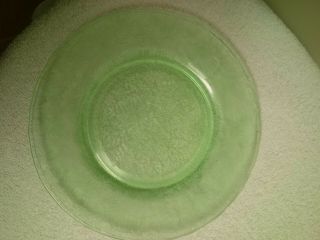 Vintage Depression Glass 4 Green Macbeth - Evans Dogwood 8 " Plates